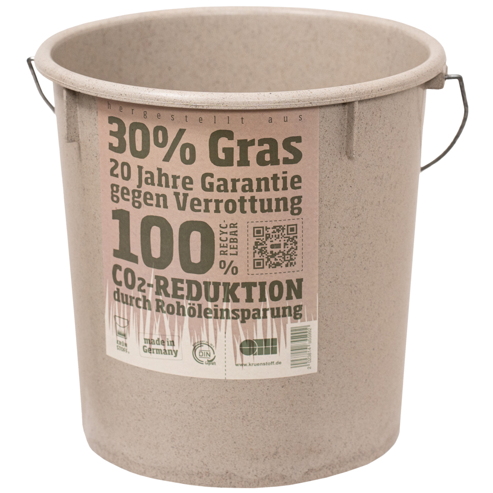 KRÜNSTOFF® - BUCKET ROUND / made of 30% meadow grass